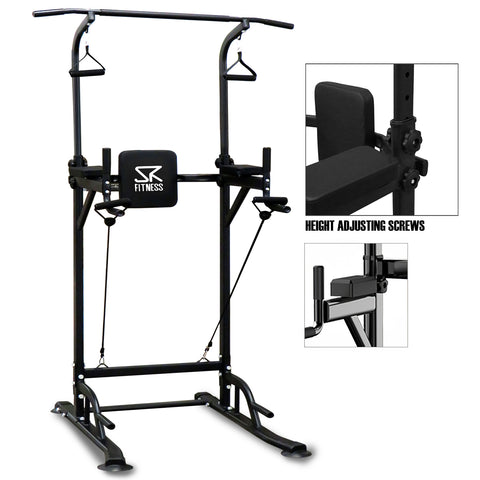 Power Tower Dip Station Multifunction Workout Machine