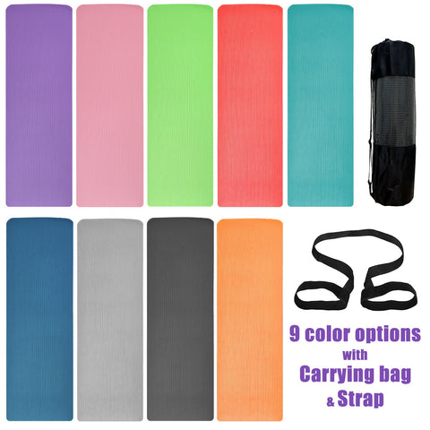 10Pieces NBR Yoga Fitness Mat [random color]