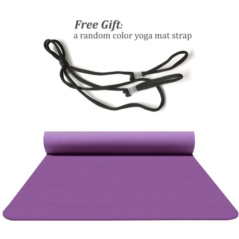 3 in 1 Anti-Slip Premium Quality TPE Yoga Mat Extra Thick 6/8mm TPE Workout  Mat Free Strap + Bag CLEARANCE PROMO, Sports Equipment, Exercise & Fitness,  Exercise Mats on Carousell