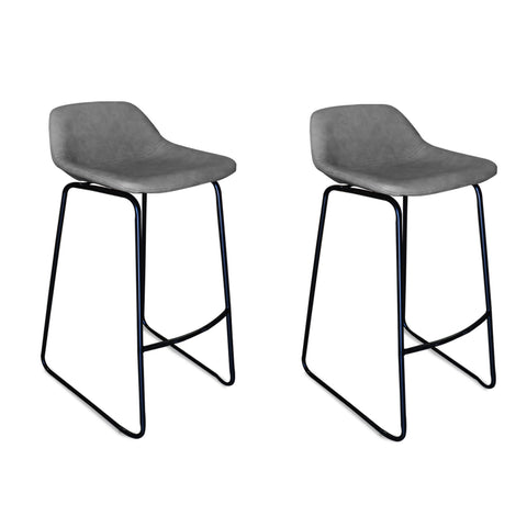 Luxury Quality Faux Leather Counter Height Stool (set of 2)