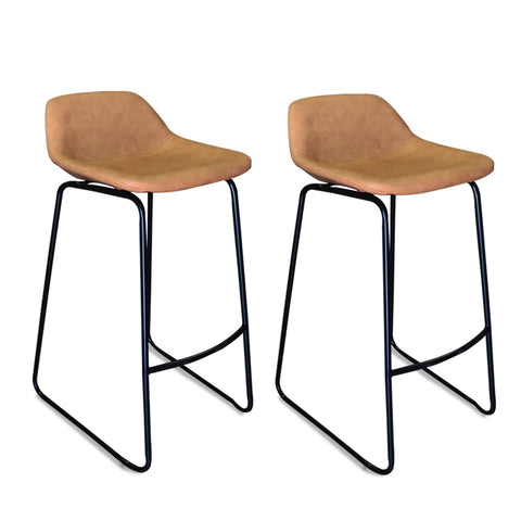 Luxury Quality Faux Leather Counter Height Stool (set of 2)